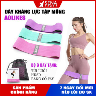 DÂY KHÁNG LỰC TẬP MÔNG AOLIKES CHẤT LIỆU VẢI POLYESTE COTTON CẢI TIẾN ĐÀN HỒI CỰC TỐT