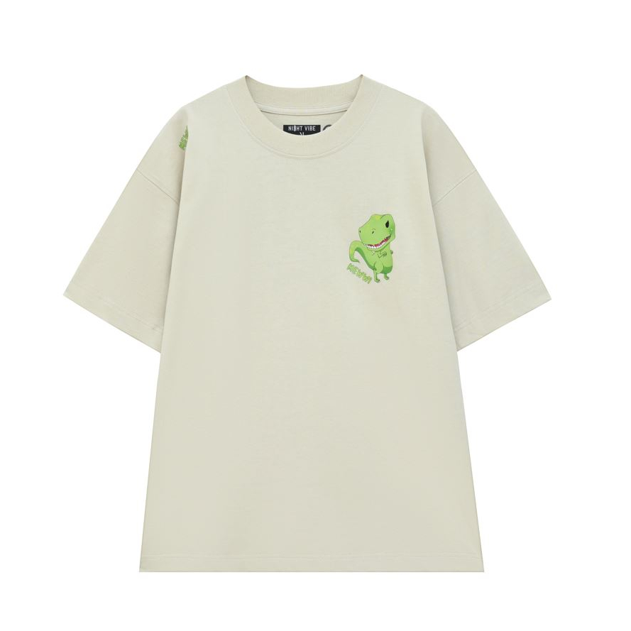 Áo thun Unisex Oversized NIGHT VIBE Cunning Dino