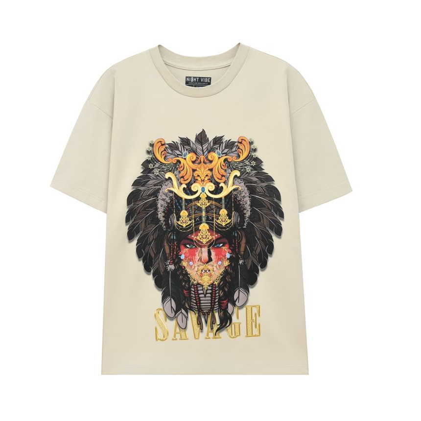 Áo thun unisex Night Vibe Savage Native Signature tshirt