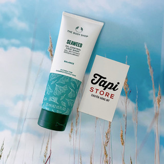 [Mẫu mới] Gel rửa mặt The Body Shop Seaweed Oil-Control Face Wash - Deep Cleansing Facial Wash 125ml