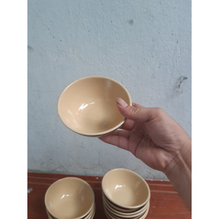 Chén cơm, bát cơm sành kiểu xưa viền xanh 10 chén