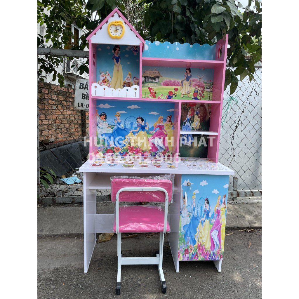 Bàn học sinh nhựa đài loan in hình 3D 80_1m_1m2 giao hàng miễn phí HCM-BD-ĐN  cao cấp.  sdy.