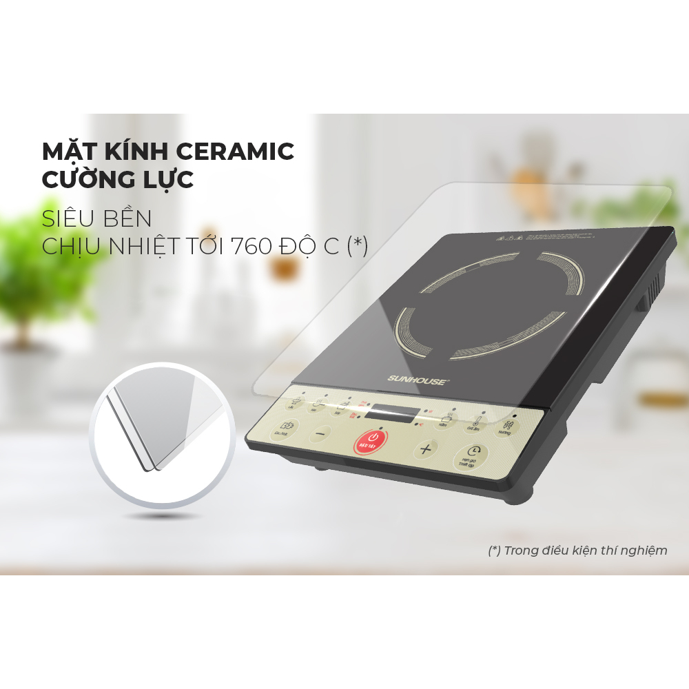 BẾP TỪ ĐƠN SUNHOUSE SHD6165 + Tặng nồi lẩu inox