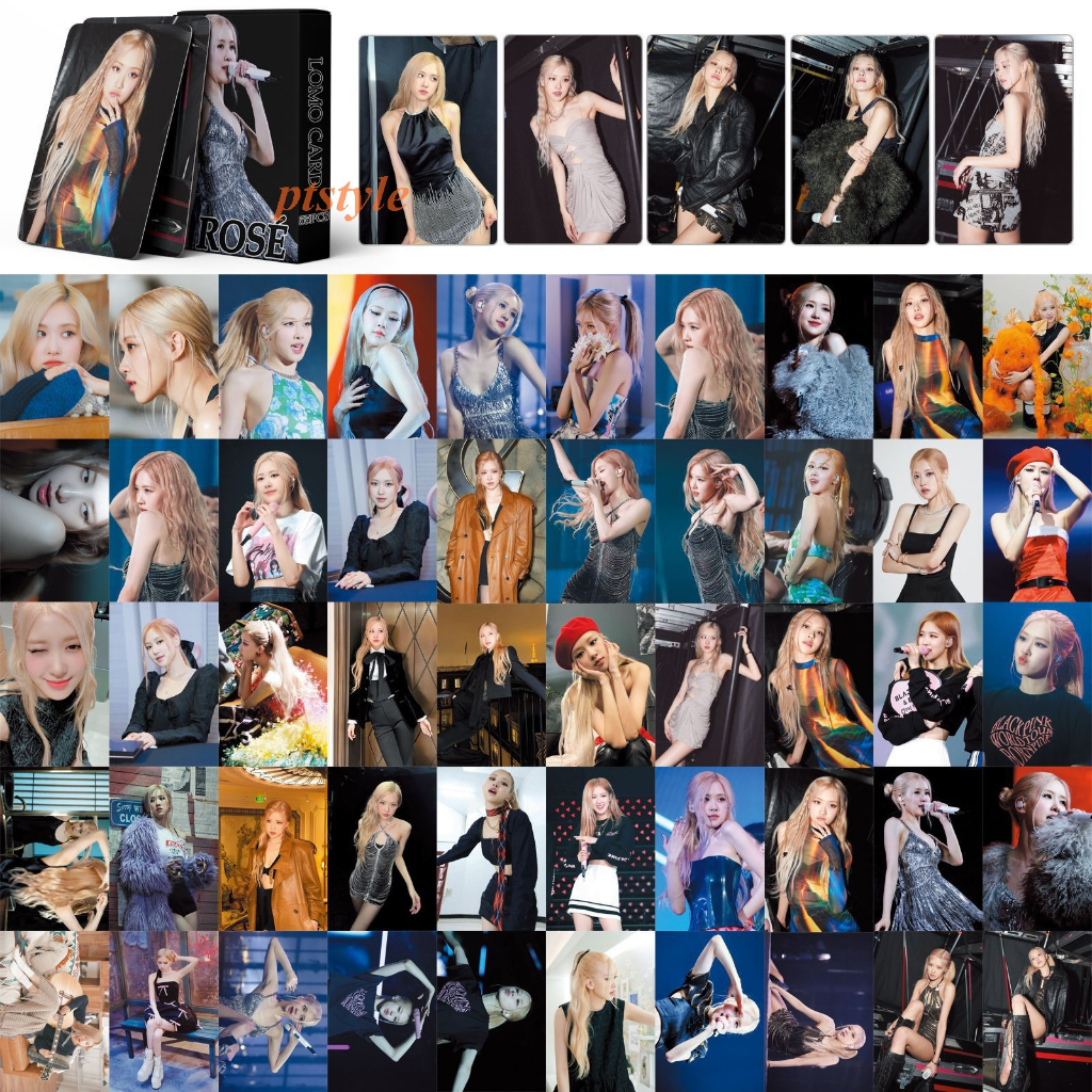 Hộp 55 Card Bo Góc Pastel Blackpink Rosé Lisa Jennie Jisoo