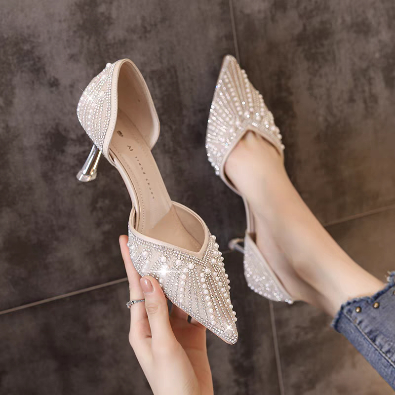 Giày cao gót đá xinh chiều cao 6cm mã 145A