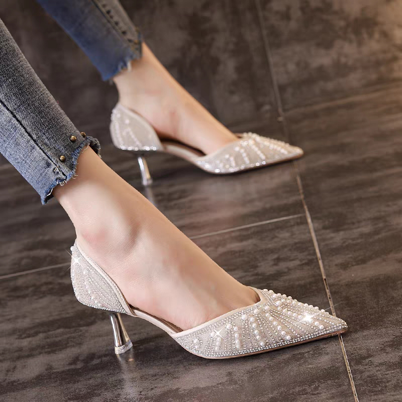 Giày cao gót đá xinh chiều cao 6cm mã 145A