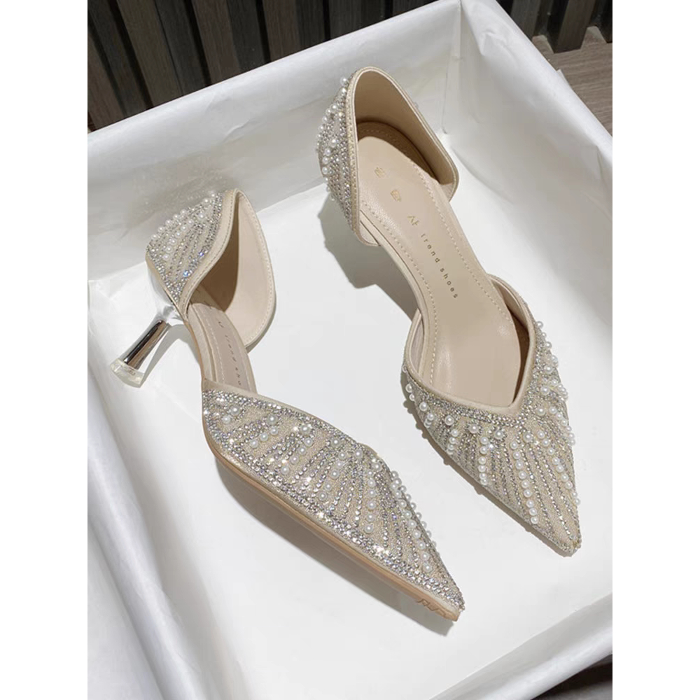 Giày cao gót đá xinh chiều cao 6cm mã 145A