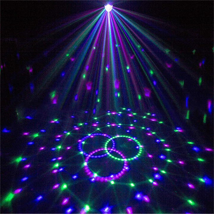 Đèn led vũ trường 7 màu siêu sáng nháy theo nhạc,xoay 360 tự động cực nét trang trí sân khấu,quán cafe,gia đình