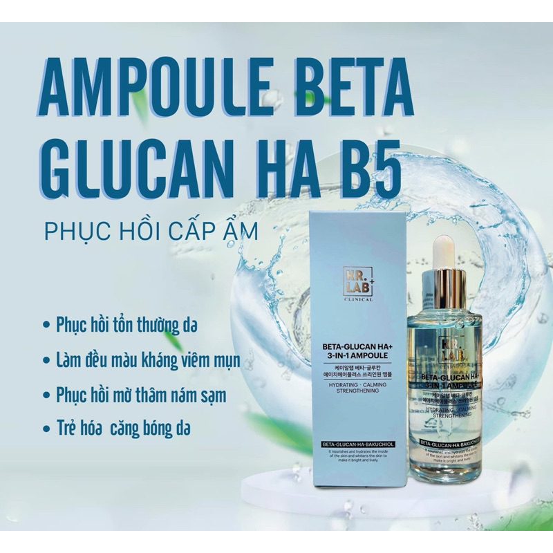 Combo peel da moose + 30ml và serum dưỡng da beta glucan bakuchiol HA B5 Kr.Lab 50ml phục hồi sau peel