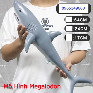 Mô hình megalodon mô phỏng trẻ em mới cá mập nhựa mềm cá mập xanh cá mập lớn đồ chơi mô hình động vật