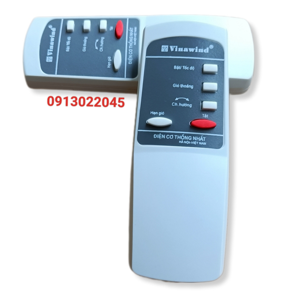 Remote, điều khiển quạt cây, quạt tường Vinawind - Điện cơ Thống nhất.