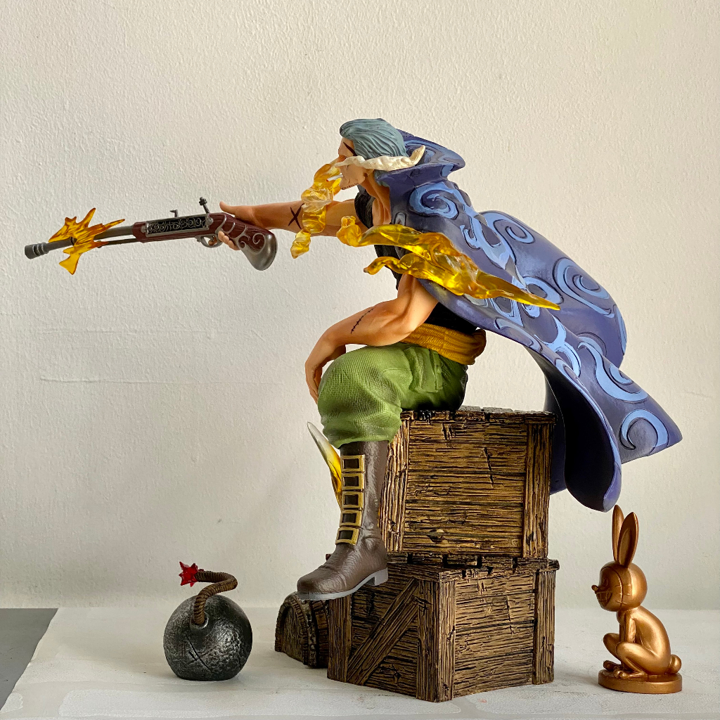 Mô hình Benn Beckman trong đội Shanks tóc đỏ - mô hình Benn Beckman cao 25cm - one piece figure benn dáng ngồi