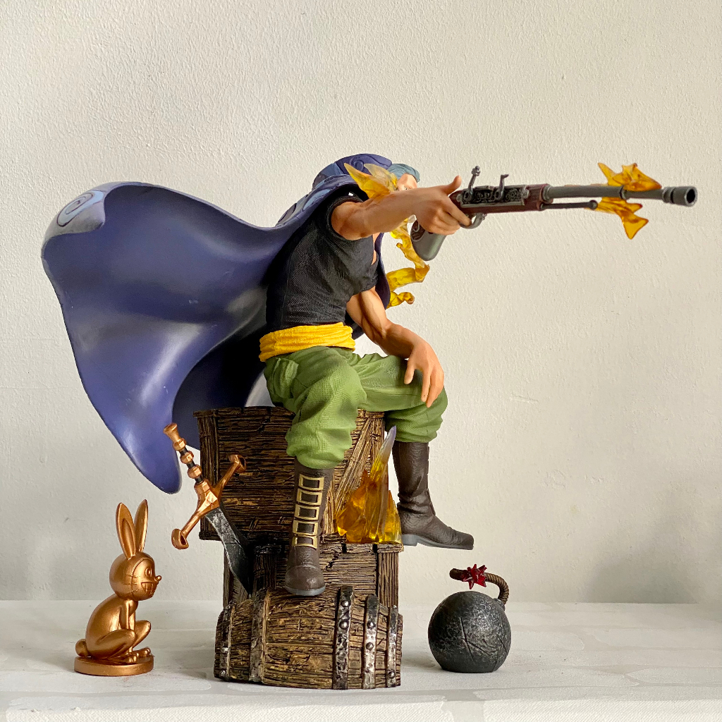 Mô hình Benn Beckman trong đội Shanks tóc đỏ - mô hình Benn Beckman cao 25cm - one piece figure benn dáng ngồi