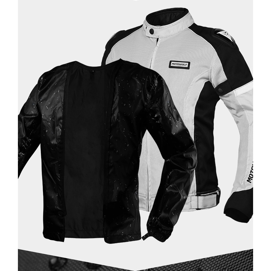 ÁO KHOÁC GIÁP CHỐNG NƯỚC MOTOWOLF MDL0515 CHÍNH HÃNG