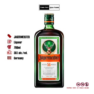 Rượu ngoại thảo mộc Jagermeister dung tích 700ml/1000ml nồng độ cồn 35% (không hộp)