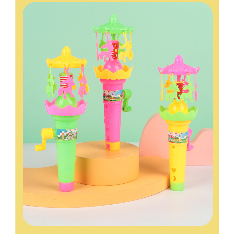 Vòng Quay Ngựa Gỗ Có Đèn Dạ Quang Độc Đáo Cho Bé