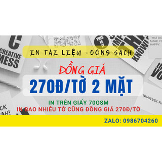 IN GIÁ RẺ, IN ONLINE, IN TÀI LIỆU THEO YÊU CẦU