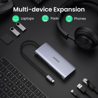 Cáp USB Type C Multifunction 10in1 UGREEN 80133 chính hãng