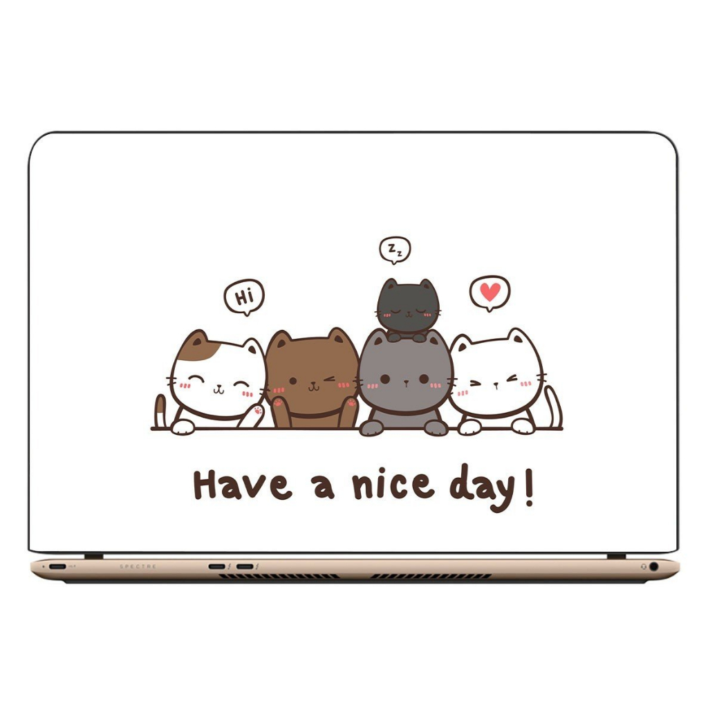 Decal dán mặt lưng LAPTOP các mẫu - KT25x40cm