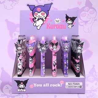 Bút viết mực gel đen ngòi 0.5mm hoạt hình Sanrio Kuromi dễ thương
