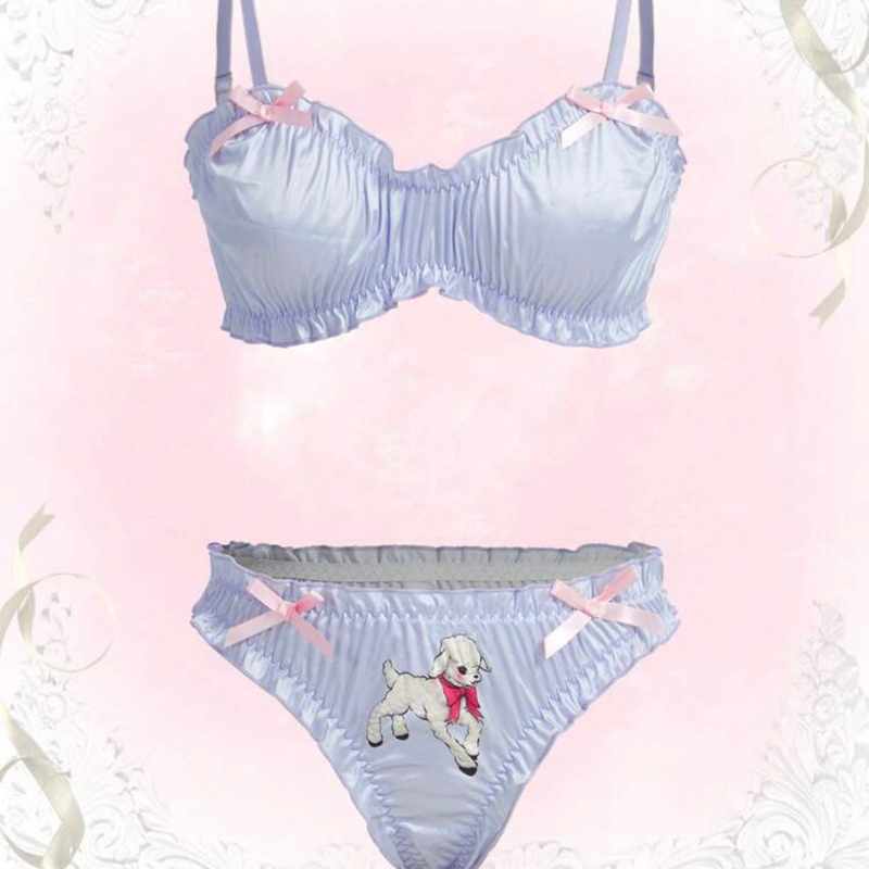 Pass set bộ đồ ngủ dễ thương thỏ cyber cosplay, lọt khe khoen trái tim sexy
