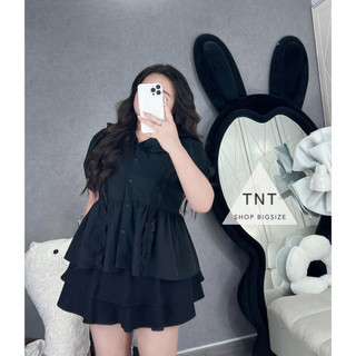 ÁO CỔ SEN VIỀN BÈO FORM RỘNG [TNT SHOP BIGSIZE 60KG 90KG]