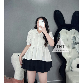 ÁO CỔ SEN VIỀN BÈO FORM RỘNG [TNT SHOP BIGSIZE 60KG 90KG]