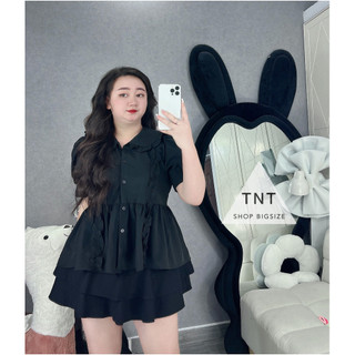ÁO CỔ SEN VIỀN BÈO FORM RỘNG [TNT SHOP BIGSIZE 60KG 90KG]