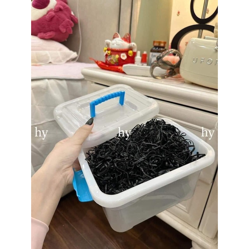 Hộp 4000 dây buộc tóc cho bé - Dây chun buộc tóc
