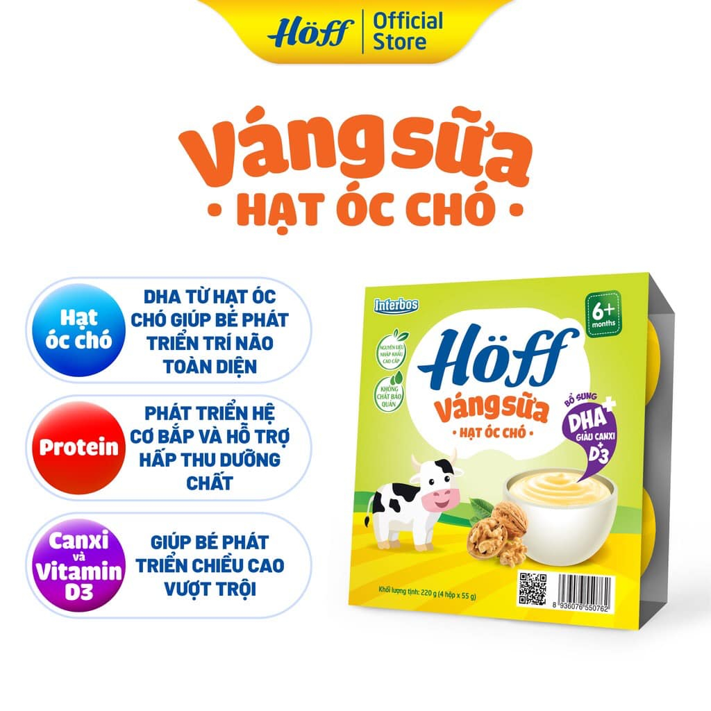 Hoff váng, sữa chua, cháo sữa, sữa chua organic bé 6 tháng vỉ 4-6 hộp đủ vị đặc biệt với những em bé lười ăn rau, quả