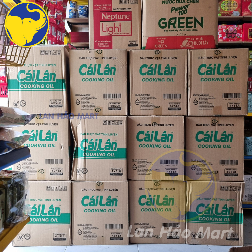 Dầu thực vật tinh luyện Cái Lân can 5 lít - Dầu Cái Lân 5L