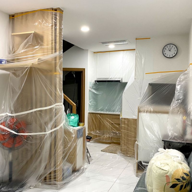 Nilong che bụi, che sơn, che đa năng có băng dính dán