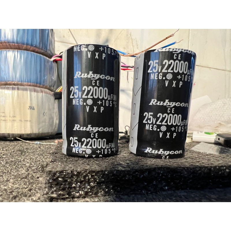 Tụ Rubycon VXP 22000uf 25v tháo máy