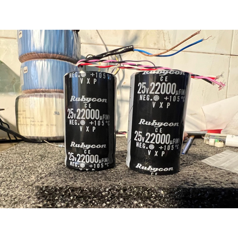 Tụ Rubycon VXP 22000uf 25v tháo máy