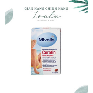 Viên Uống Chống Nắng Mivolis Carotin Hộp 60 Viên
