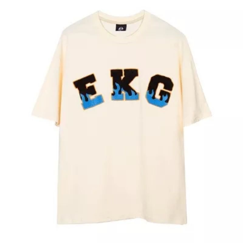 Áo Thun Tay, Lỡ Dáng Rộng vải Cotton Khô in EKC cho cả Nam và Nữ