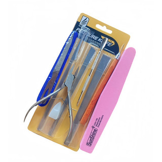 Bộ dụng cụ lấy khóe bấm khóe móng tay chân, 6 món kìm xl mũi dài thép không gĩ