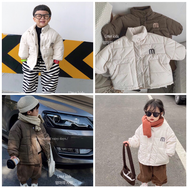 ÁO PHAO LÓT LÔNG STYLE HÀN QUỐC DÀNH CHO BÉ GÁI VÀ BÉ TRAI