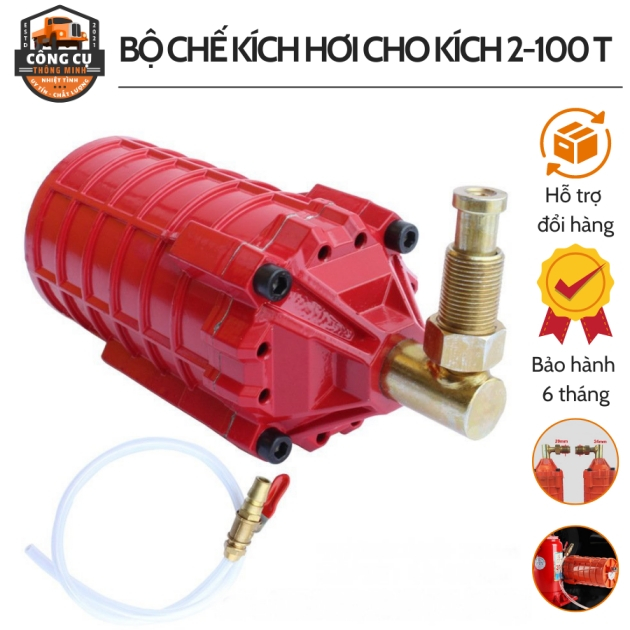 Bộ Chế Kích Hơi, Bầu Chế Kích Tay Thành Kích Hơi Dùng Cho Kích 2-100 Tấn, Đội Hơi, Bộ Chuyển Kích Hơi