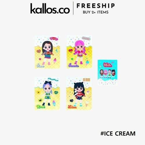 Bộ BLACKPINK 5th Anniversary Badge, L Holder, Sticker Pack, Pillow Notebook, Pouch, Tote Bag Kpop Merch - Kallos Vietnam