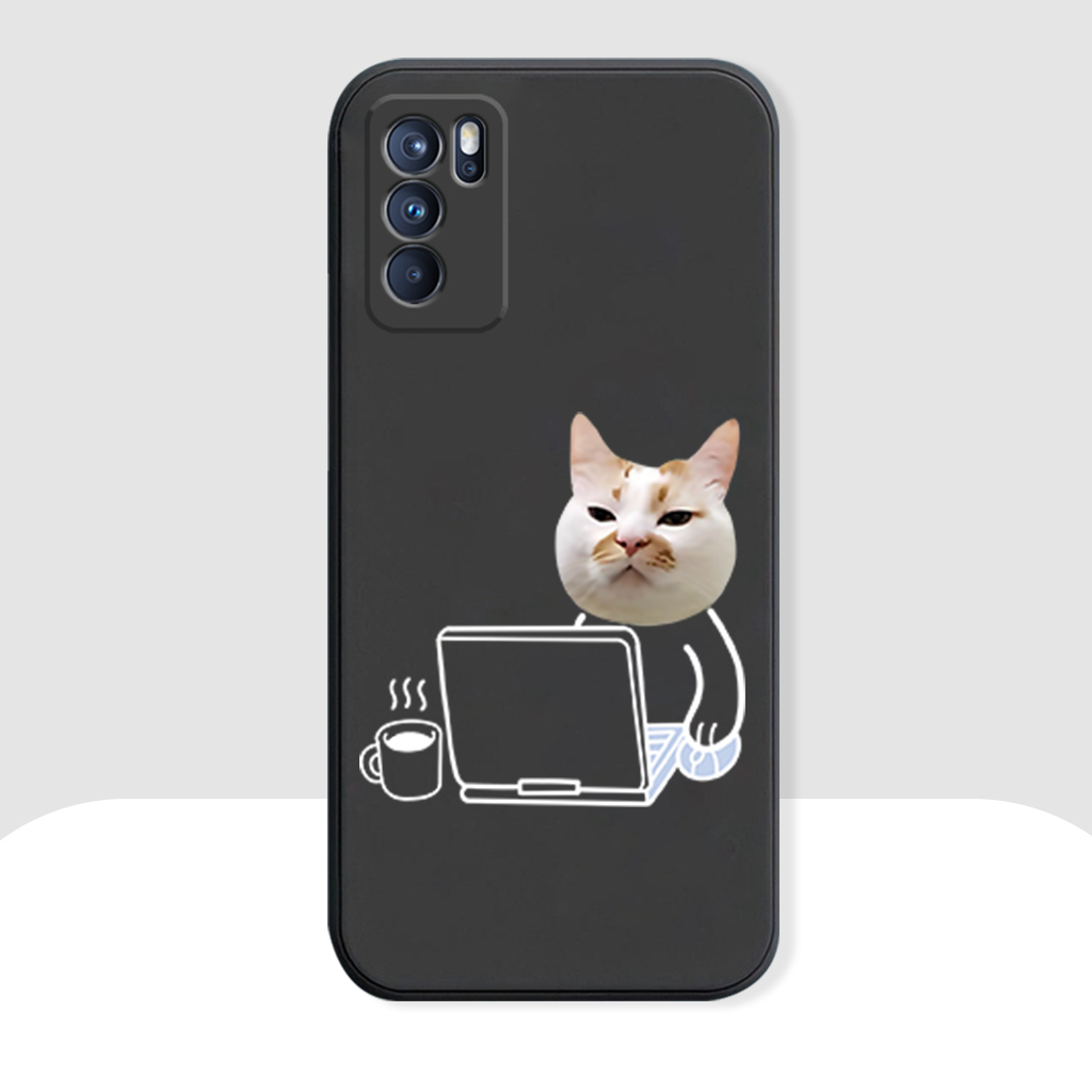 Ốp lưng Oppo Reno 6 5G, Reno 6Z 5G, A16 silicon mềm bảo vệ camera, cặp đôi dễ thương, mèo chó hoạt hình