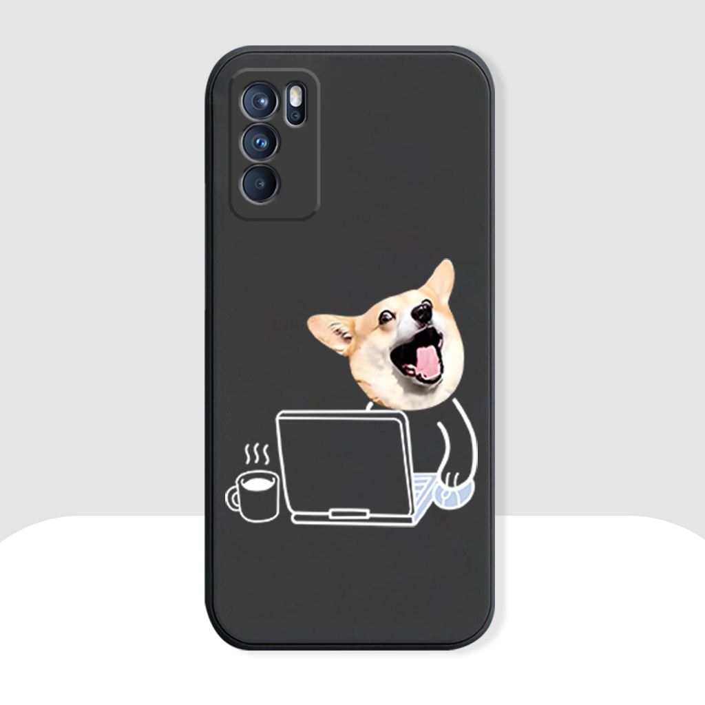 Ốp lưng Oppo Reno 6 5G, Reno 6Z 5G, A16 silicon mềm bảo vệ camera, cặp đôi dễ thương, mèo chó hoạt hình