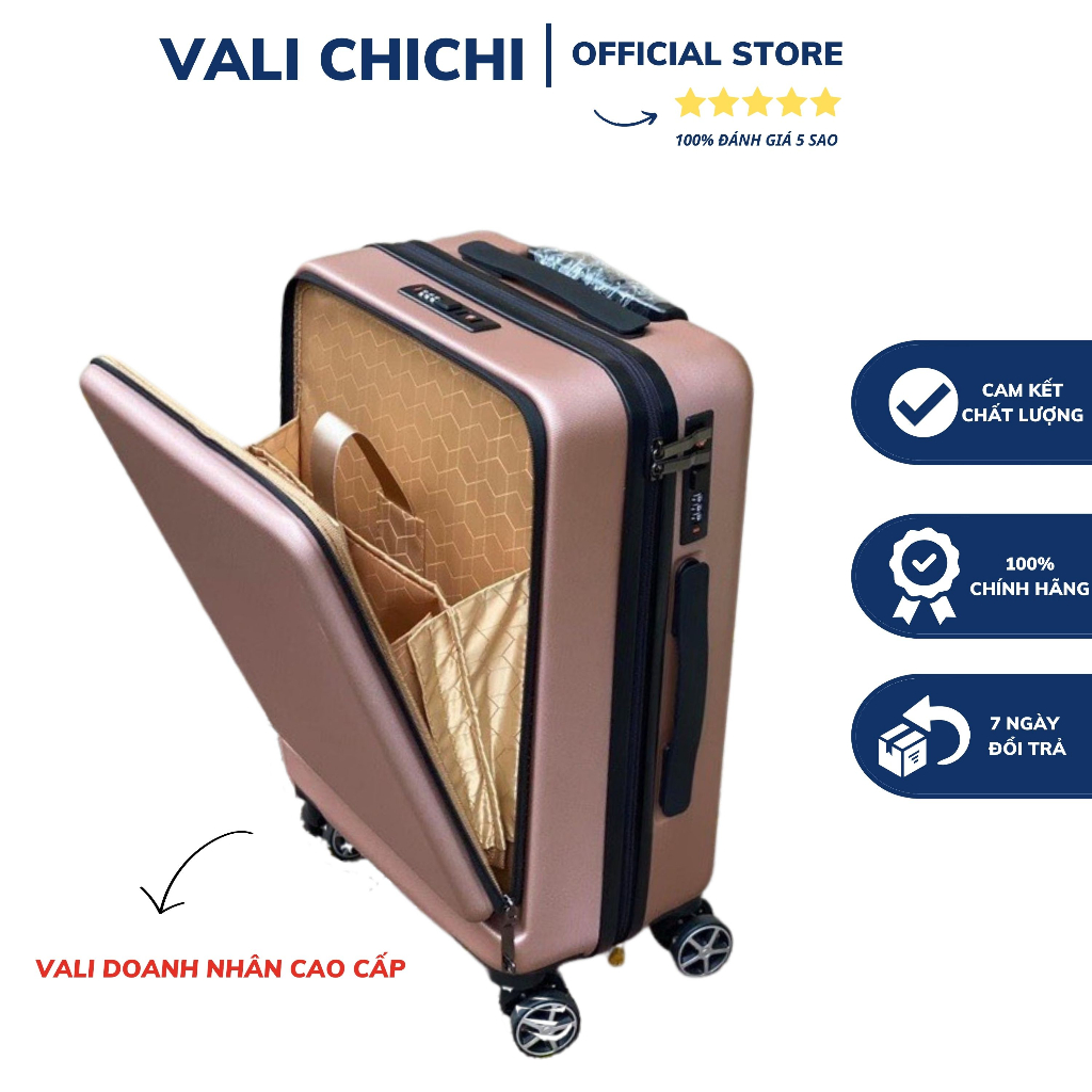 Vali Doanh Nhân Size 20INCH Thời Trang Cao Cấp - Chống Rạch Móc - Bể Vỡ - Khóa TSA Tiêu Chuẩn