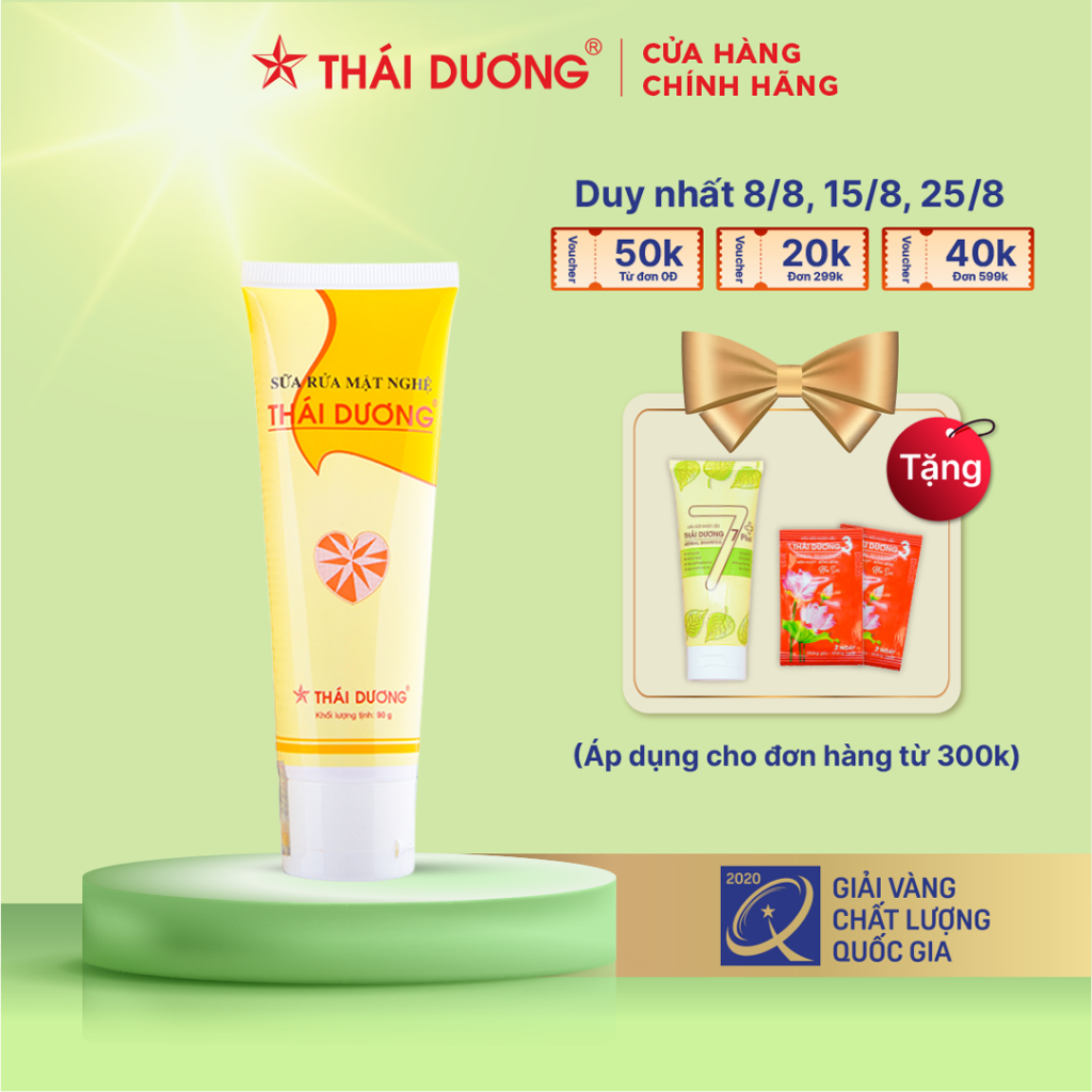 Sữa rửa mặt nghệ sạch mụn, ngừa vết thâm Thái Dương 90g - Sao Thái Dương