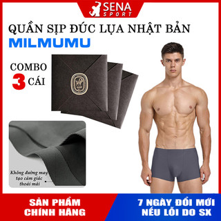 Combo 3 quần lót nam boxer Nhật Bản MILMUMU - Sịp nam dáng boxer