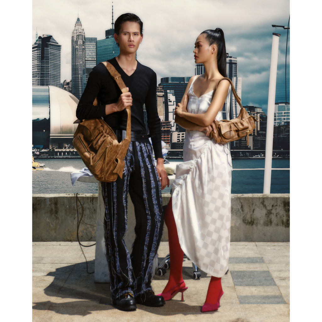 Túi xách C5-POCKET size nhỏ  màu đỏ đô - CHAUTFIFTH