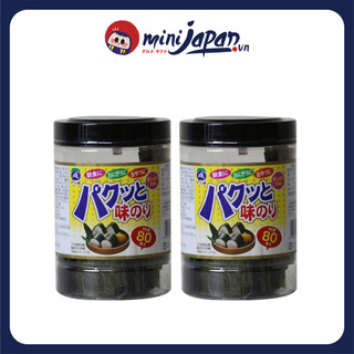 Rong Biển Sấy Khô Tẩm Vị Ăn Liền Pakutto Nori Nhật Bản Hộp 80 Miếng