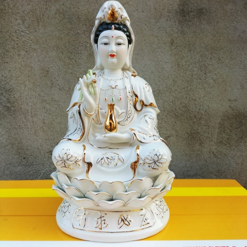 tượng Phật quan âm gốm sứ cao cấp