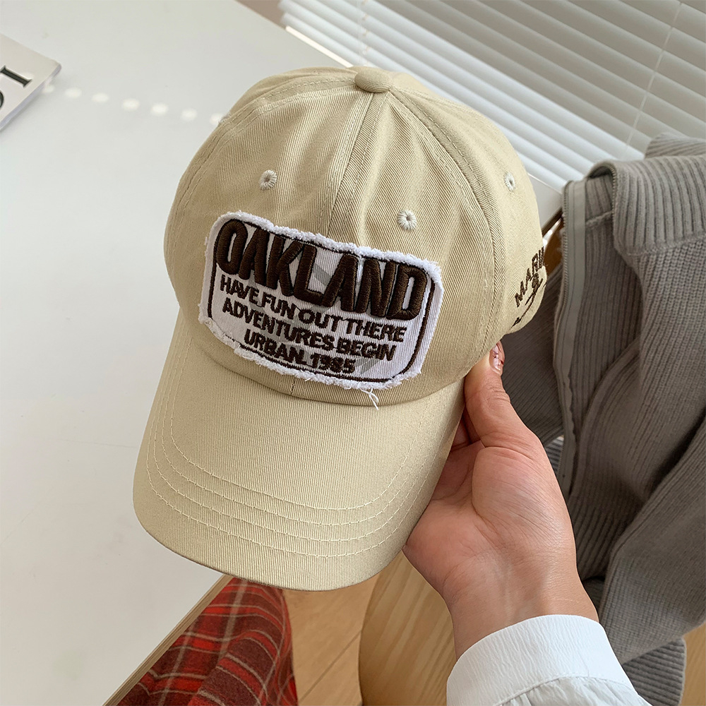 Mũ lưỡi trai thêu OAKLAND chất kaki TA STORE