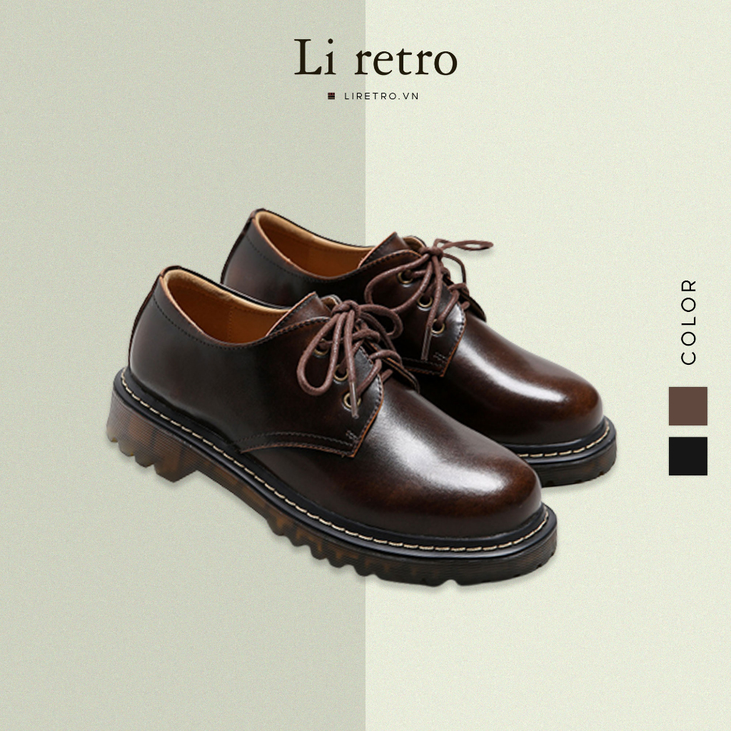 Giày Original Derby - Giày da nữ vintage Li retro